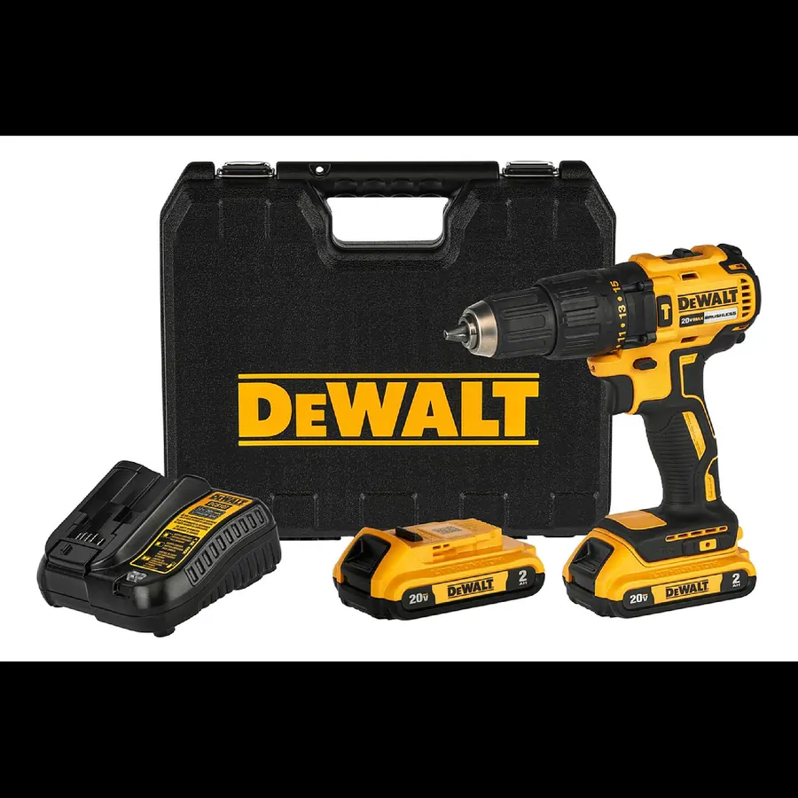 Taladro Atornillador Inalámbrico DeWalt 20V DCD771C2 — 2 Baterías, Cargador y Mochila